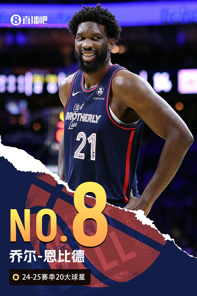 NBA新赛季20大球星之No.8：恩比德